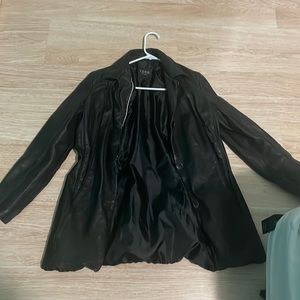 LEATHER COAT